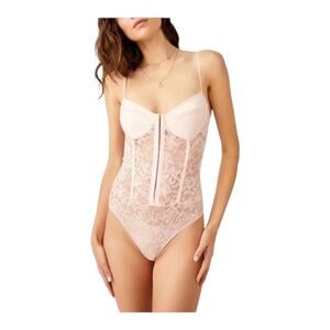 Free People Intimately FP bodysuit lace night Rhythm thong size Medium M